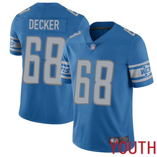 Detroit Lions Limited Blue Youth Taylor Decker Home Jersey NFL Football 68 Vapor Untouchable